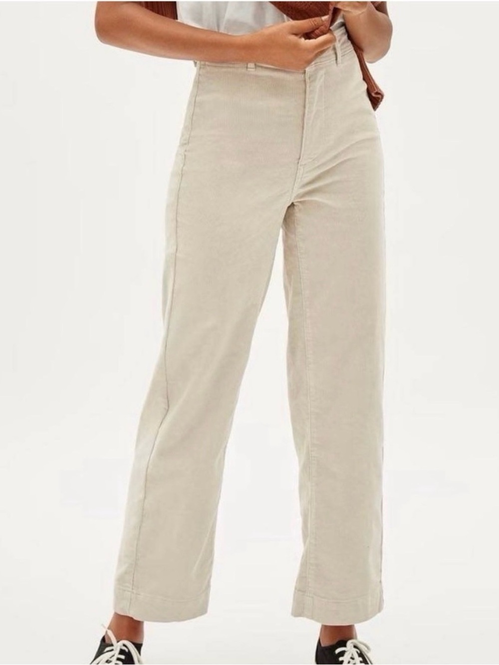 Everlane The Corduroy Wide-Leg Pant – Stone / Off-White – Size 4 – New Unopened